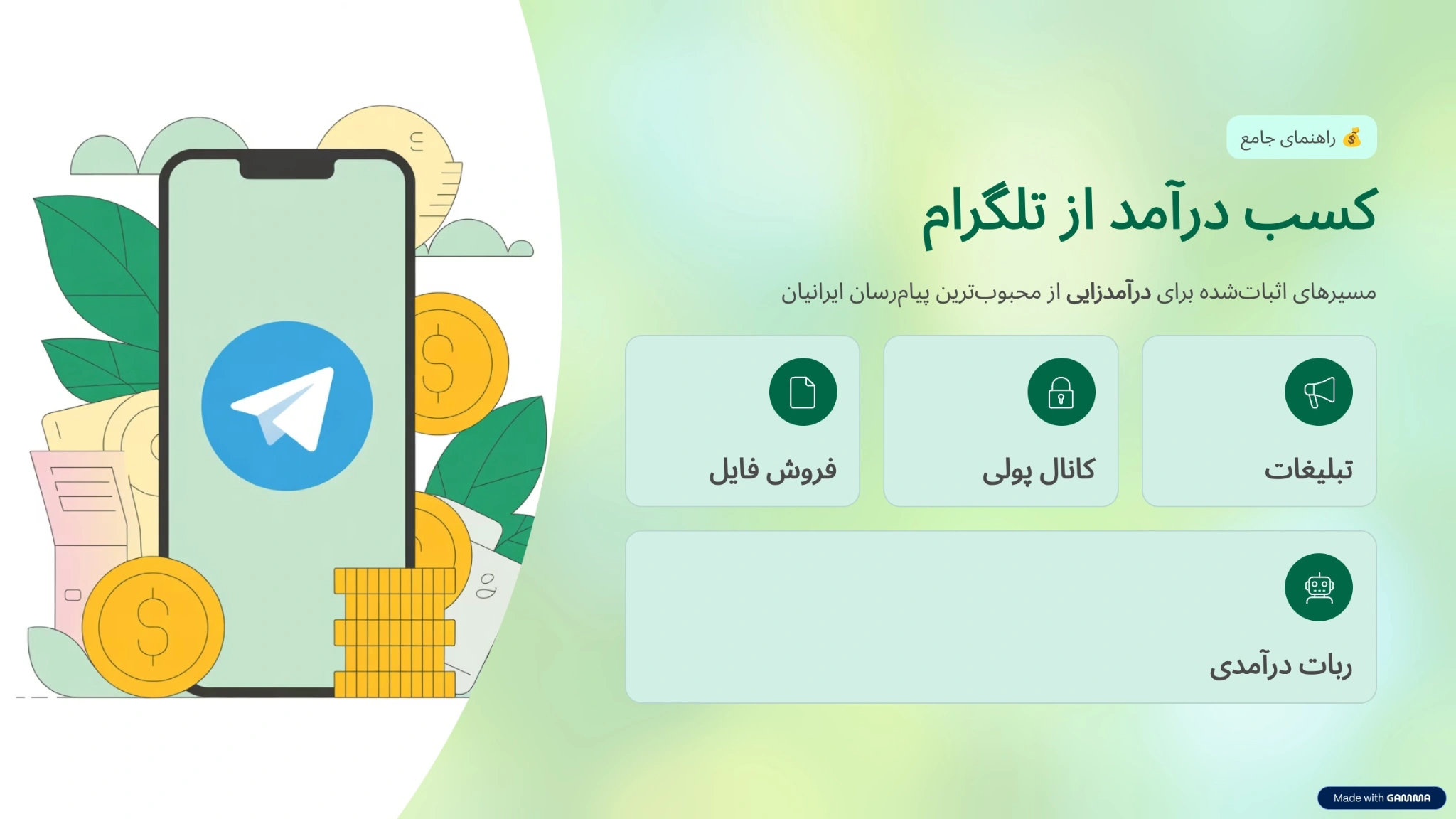 چگونه از تلگرام کسب درآمد کنیم